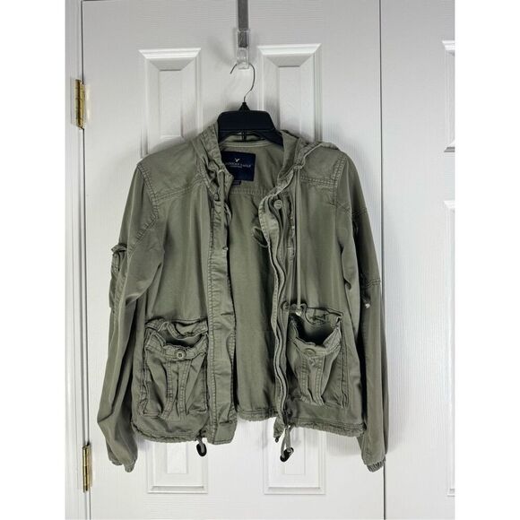 American Eagle Womens Green Utility Jacket Size XS - Picture 1 of 4